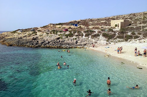 Hondoq ir-Rummien Bay and Beach in Gozo